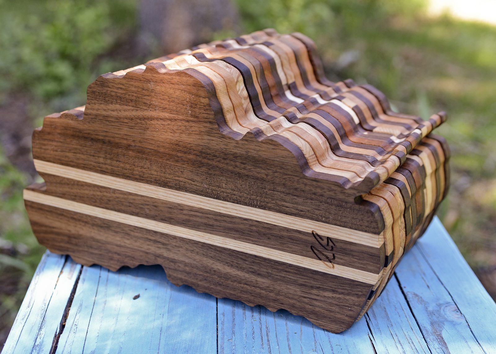 Handmade cutting board by Crafted Tahoe