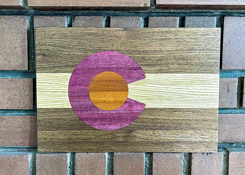 Handmade cutting board by Crafted Tahoe